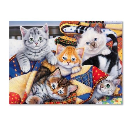 Jenny Newland 'Cozy Kittens' Canvas Art,35x47
